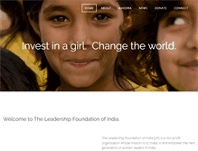 Tablet Screenshot of leadershipfoundationindia.org